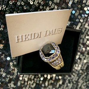 Heidi Daus TAILORED TO PLEASE Art Deco Ring